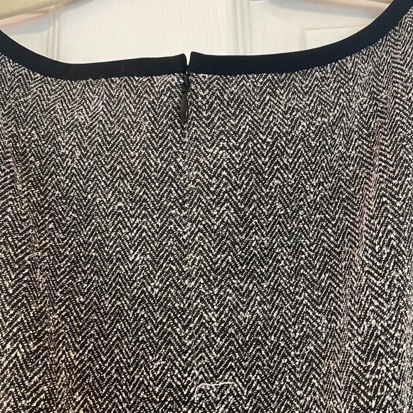 Kasper Separates Black and White Herringbone Tweed Dress - Picture 7 of 12